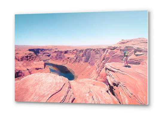 Desert at Horseshoe Bend, Arizona, USA Metal prints by Timmy333