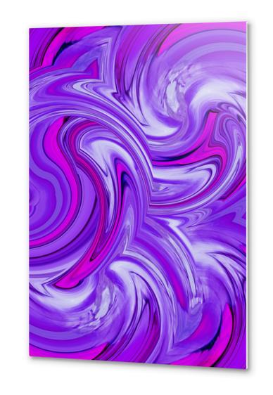 purple and pink spiral painting texture abstract background Metal prints by Timmy333