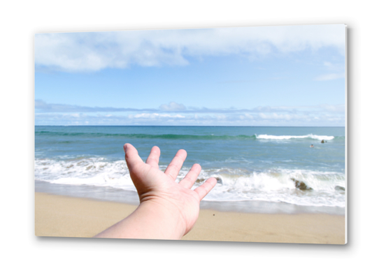 beach with blue sky Metal prints by Timmy333