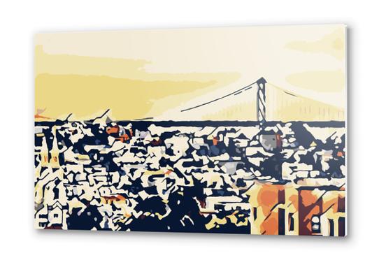 buildings and the bridge at San Francisco, USA Metal prints by Timmy333
