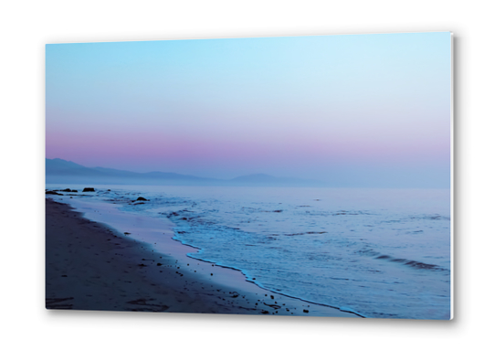 vintage sunset sky at the beach Metal prints by Timmy333