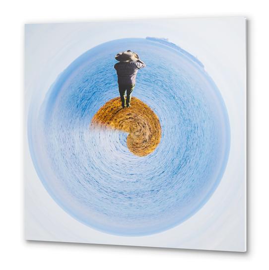 island in the ocean in small planet style Metal prints by Timmy333