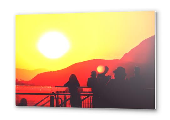 mountain sunset view in summer Metal prints by Timmy333