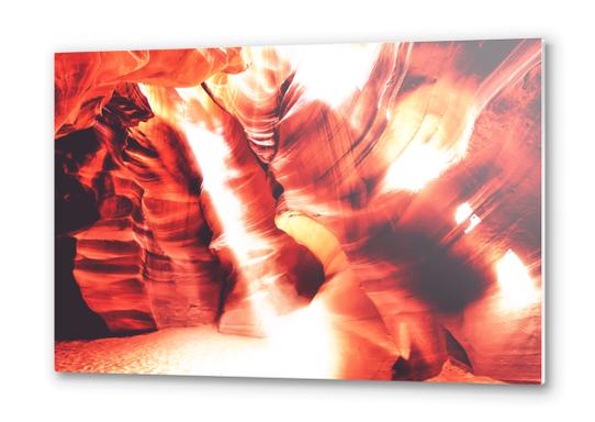 sunlight in the cave at Antelope Canyon,USA Metal prints by Timmy333