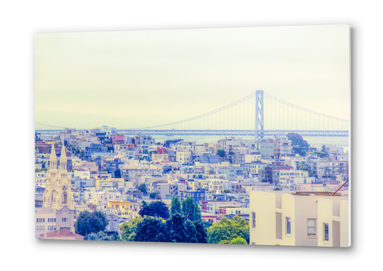 bridge and city view at San Francisco, USA Metal prints by Timmy333