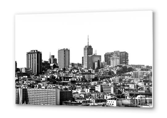 city view at San Francisco in black and white Metal prints by Timmy333