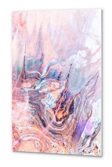 Multicolored saturated marble Metal prints by mmartabc