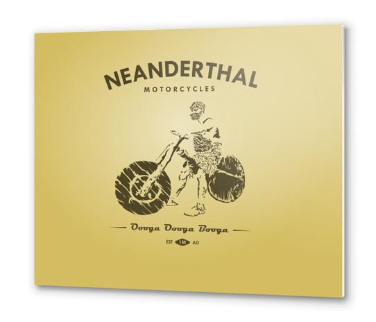 Neanderthal Motors  Metal prints by Mathew Heinecke