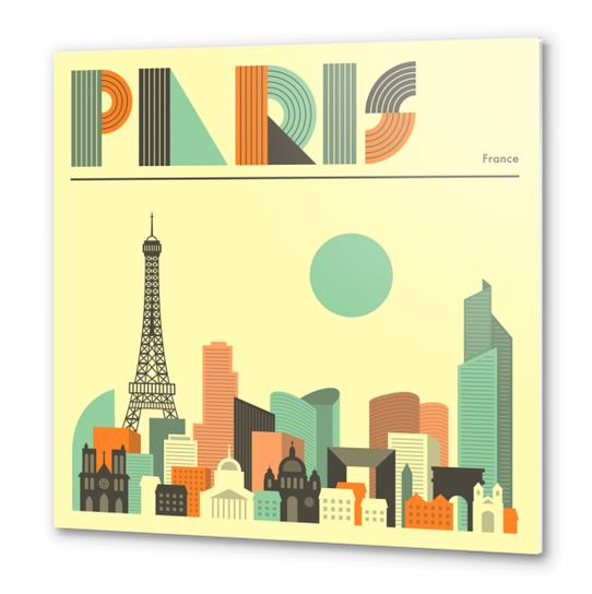 PARIS Metal prints by Jazzberry Blue