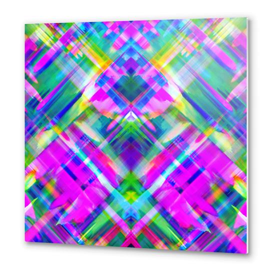 Colorful digital art splashing G469 Metal prints by MedusArt