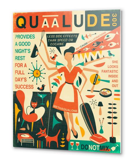 Q IS FOR QUAALUDE Metal prints by Jazzberry Blue