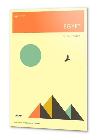 VISIT EGYPT Metal prints by Jazzberry Blue