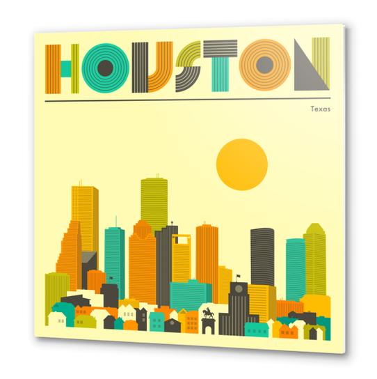 HOUSTON Metal prints by Jazzberry Blue