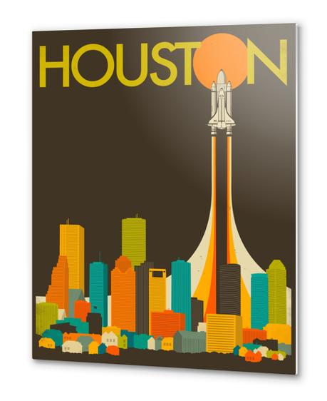 HOUSTON Metal prints by Jazzberry Blue