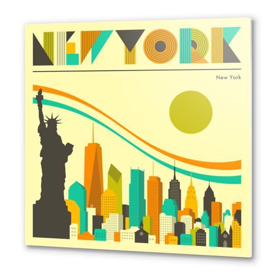 NEW YORK Metal prints by Jazzberry Blue