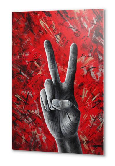 Peace Metal prints by Nika_Akin