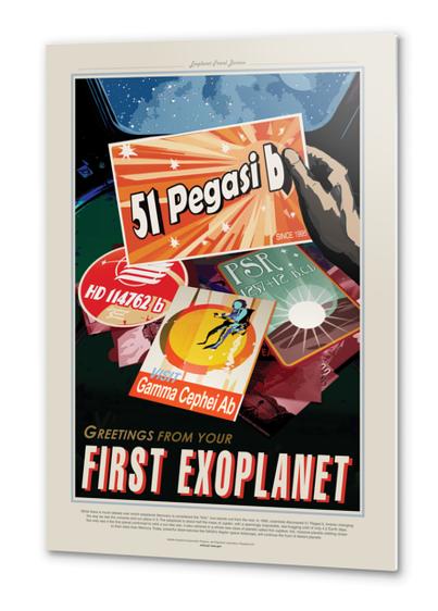 51 Pegasi b - Greetings From Your First Exoplanet - NASA JPL Space Travel Poster Metal prints by Space Travel