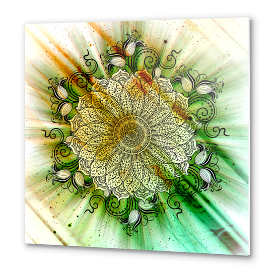 Mandala - Inverse Universe Metal prints by aleibanez