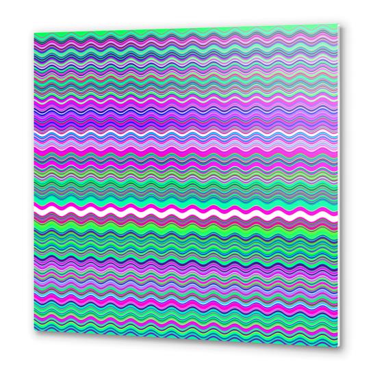 Wavy Pattern Metal prints by Divotomezove