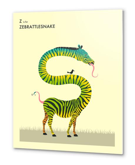 ZEBRATTLESNAKE Metal prints by Jazzberry Blue