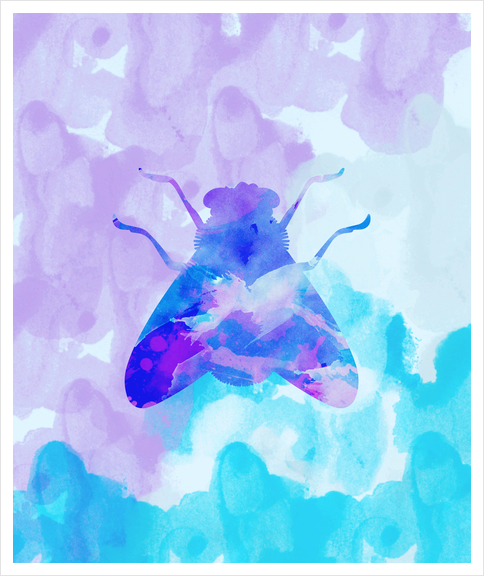 Abstract Fly Art Print by Amir Faysal