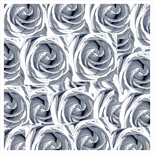 closeup white rose texture pattern abstract background Art Print by Timmy333