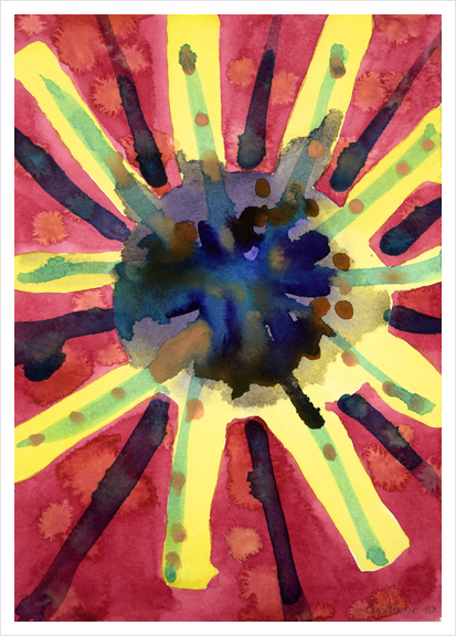 Explosive Sun Art Print by Heidi Capitaine