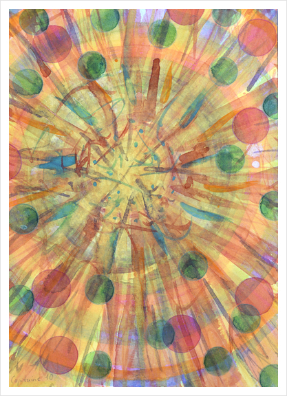 Ball Explosion  Art Print by Heidi Capitaine