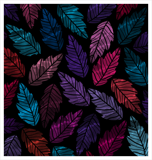 Leaves X 0.1 Art Print by Amir Faysal