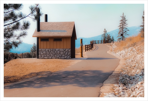 walkway with beautiful scenic at Lake Tahoe Nevada USA Art Print by Timmy333