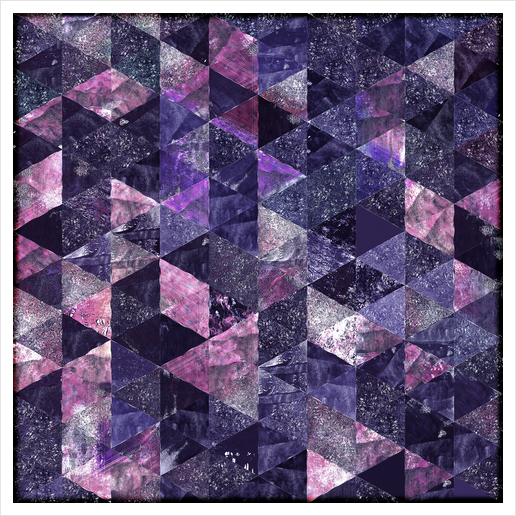 Abstract Geometric Background X 0.3 Art Print by Amir Faysal