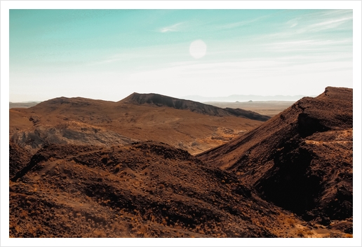 Desert mountain at Red Rock Canyon State Park California USA Art Print by Timmy333