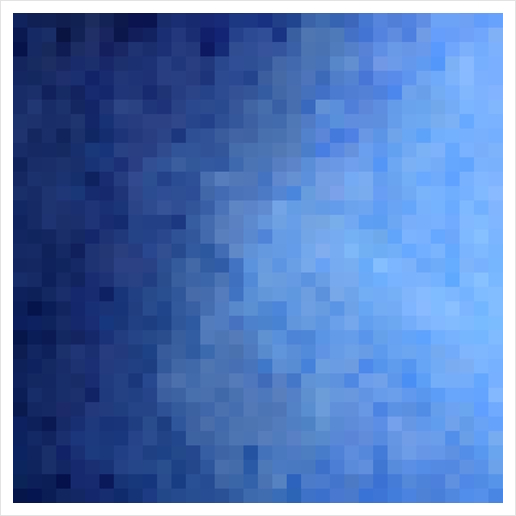 geometric pixel square pattern abstract background in blue Art Print by Timmy333