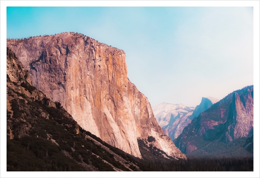 mountains at Yosemite national park California USA Art Print by Timmy333