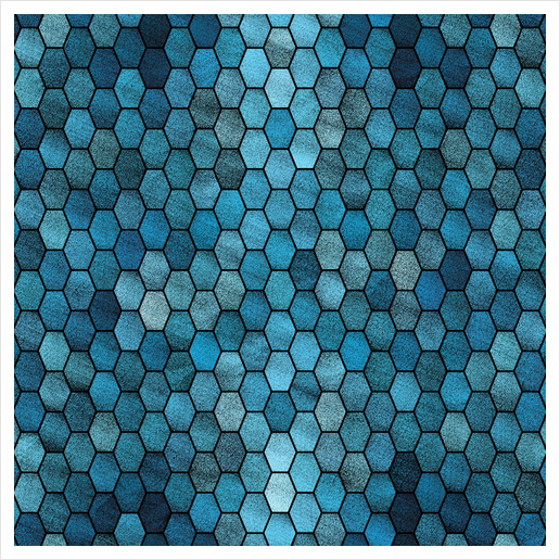 Glitters Honeycomb X 0.4 Art Print by Amir Faysal