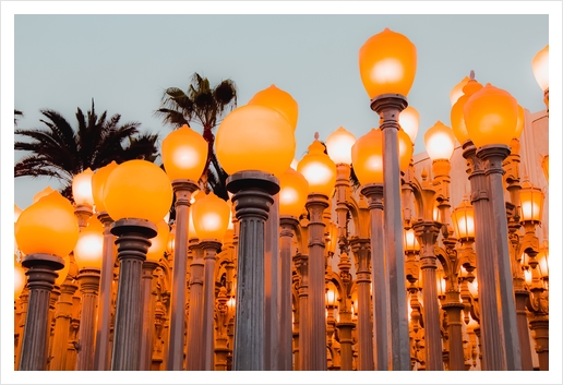 Urban Light at LACMA Los Angeles California USA Art Print by Timmy333