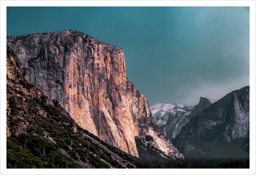 Mountains with blue sky at Yosemite national park California USA Art Print by Timmy333