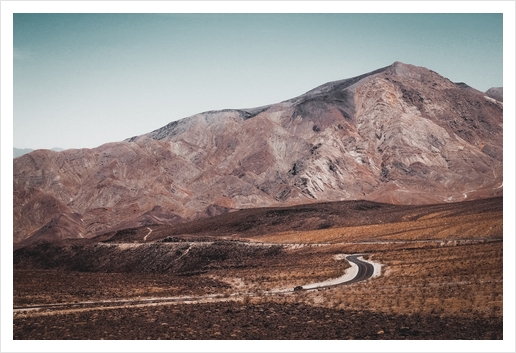 Desert with mountain scenic at Death Valley national park California USA Art Print by Timmy333