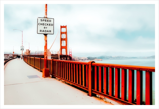 view from the Golden Gate Bridge, San Francisco, USA Art Print by Timmy333