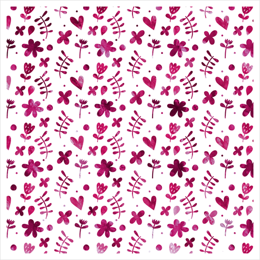 LOVELY FLORAL PATTERN X 0.6 Art Print by Amir Faysal