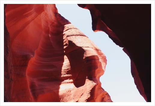 Orange rocks in the desert at Antelope Canyon Arizona USA Art Print by Timmy333