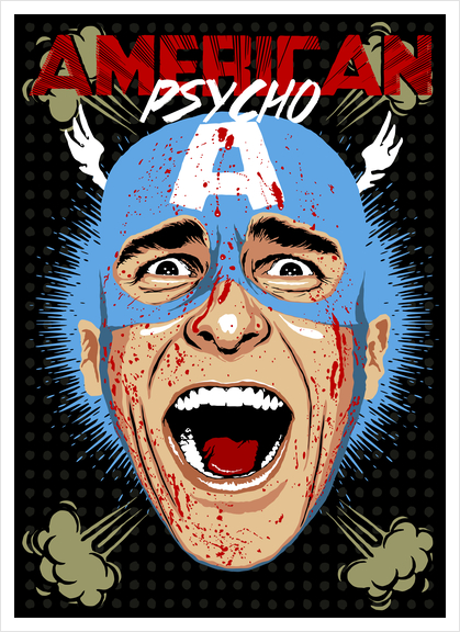 Captain Psycho Art Print by Butcher Billy