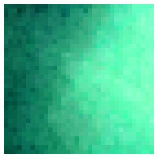 graphic design geometric pixel square pattern abstract background in green Art Print by Timmy333