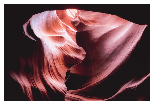 Cave in the desert at Antelope Canyon Arizona USA Art Print by Timmy333