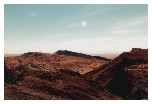 Desert at Red Rock Canyon State Park California USA Art Print by Timmy333