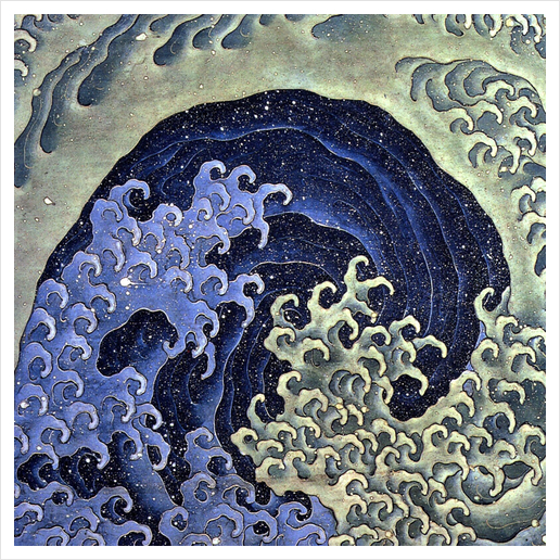 Feminine Wave Art Print by Katsushika Hokusai