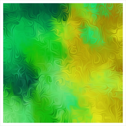 green and yellow painting texture abstract background Art Print by Timmy333