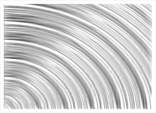 pencil drawing line pattern abstract in black and white Art Print by Timmy333