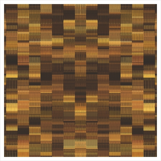 gold brown and black plaid pattern abstract background Art Print by Timmy333