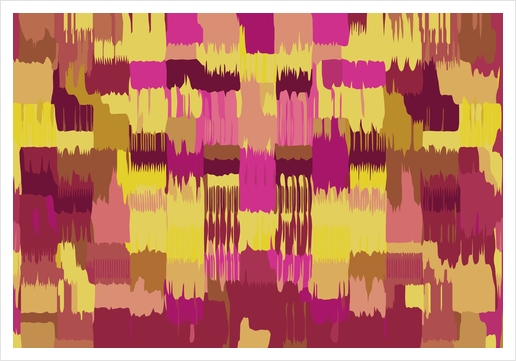 pink yellow and brown painting abstract background Art Print by Timmy333